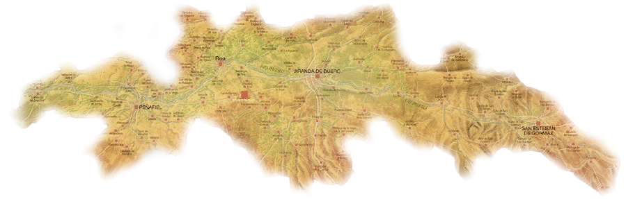 Mapa de Ribera del Duero Mapa de Ribera del Duero